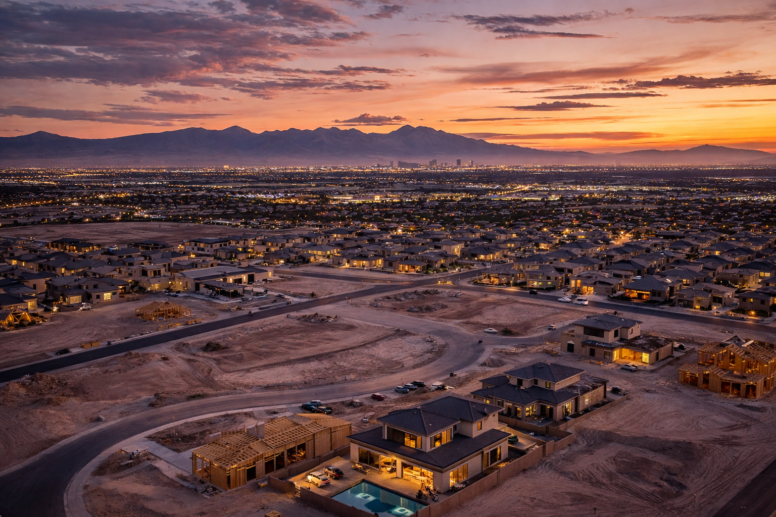 North Las Vegas aerial view